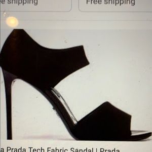 100%Authentic Prada 39 sexy tech-fabric sandal